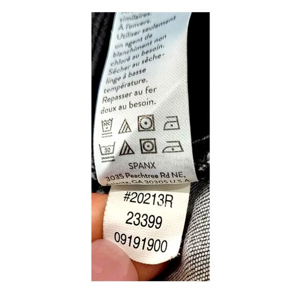 Spanx Gray Distressed Skinny Pull on Ankle Jean Size Small #594 - Picture 8 of 9